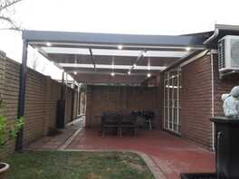 IBR Carport Awning with 3-Tier Fascia - Hartbeespoort