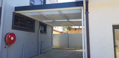 IBR Carport Awning with 3-Tier Fascia - Hartbeespoort