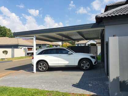 IBR Carport Awning with 3-Tier Fascia - Hartbeespoort