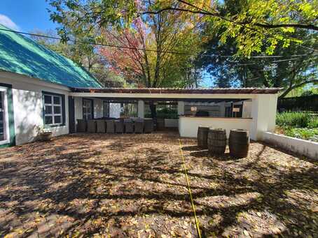 Before installation showing the original open courtyard.